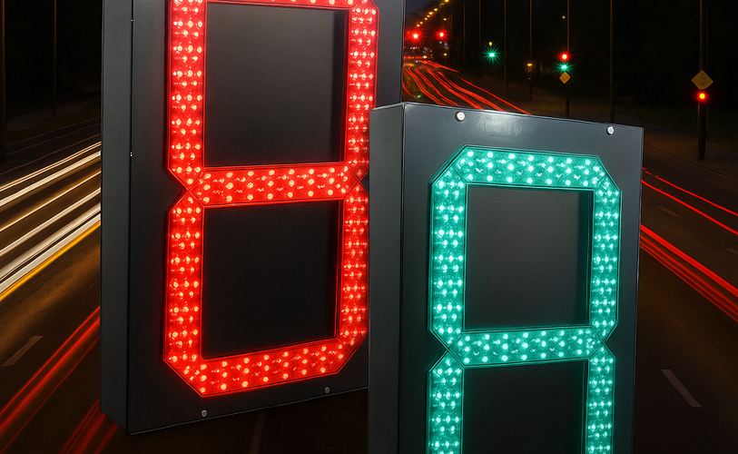 新款交通信號燈單8倒計時顯示器